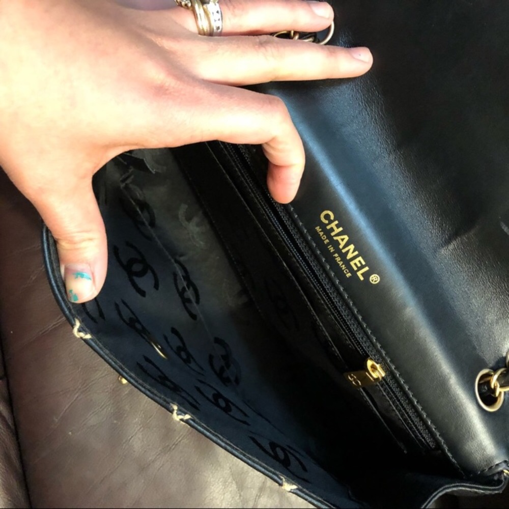 CHANEL CALF SKIN Wild stitch flap bag 💝 - Picture 6 of 8